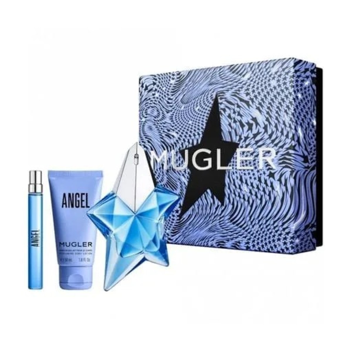 Парфумований набір жіночий Thierry Mugler Angel (парфумована вода, 50 мл + лосьйон для тіла, 50 мл + парфумована вода, 10 мл) (арт. 563)