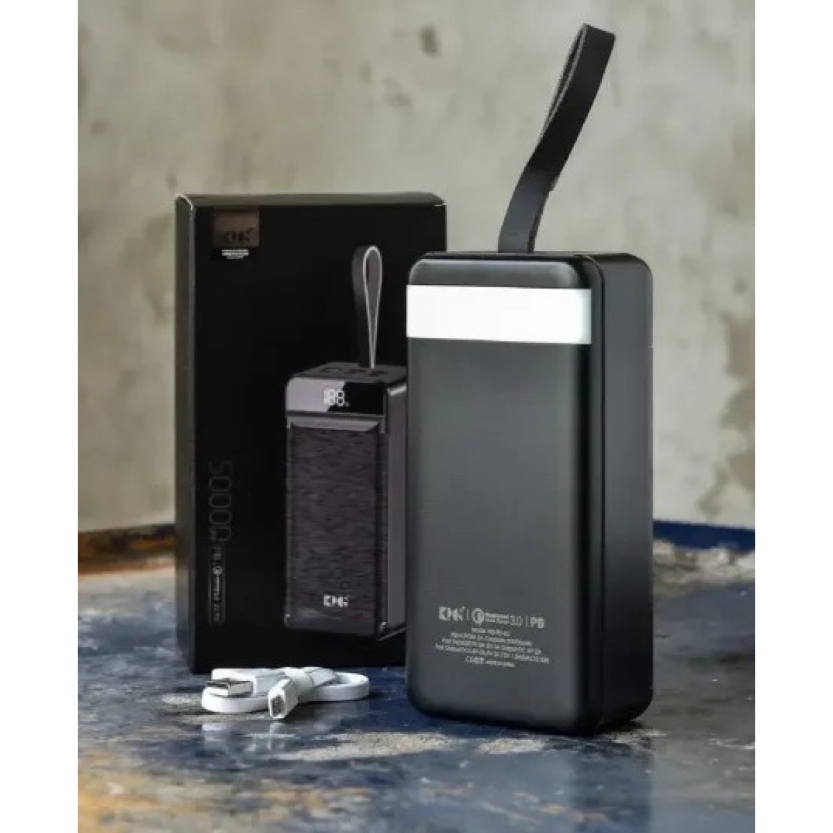 Потужний повербанк KingPower 50000 mAh KPG-502 Портативний зарядний пристрій Якісний power bank 22.5W (арт. 2774)