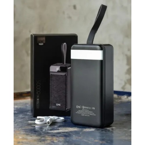 Потужний повербанк KingPower 50000 mAh KPG-502 Портативний зарядний пристрій Якісний power bank 22.5W