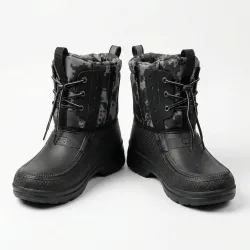 Чоловічі зимові чоботи сноубутси ЕВА DAGO термо чорні піксель