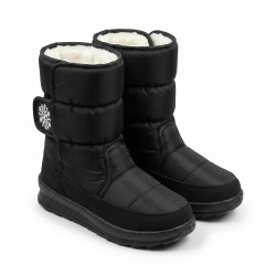 Жіночі зимові дутики «Сніжинка» на липучці — тепло і комфорт у будь-який мороз