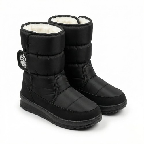 Жіночі зимові дутики «Сніжинка» на липучці — тепло і комфорт у будь-який мороз