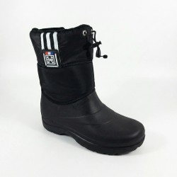 Жіночі зимові сноубутси ЕВА на блискавці з утяжкою чорні 37-41