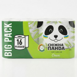 Туалетний папір Сніжна Панда Classic 2 шари (16 шт)