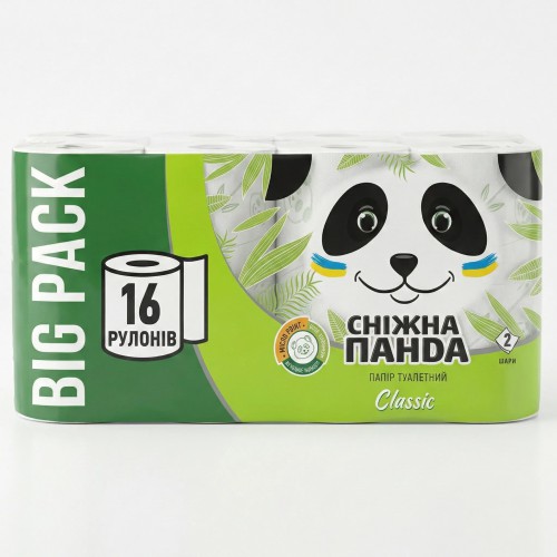 Туалетний папір Сніжна Панда Classic 2 шари (16 шт)