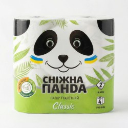 Туалетний папір Сніжна Панда Classic 2 шари (4 шт)