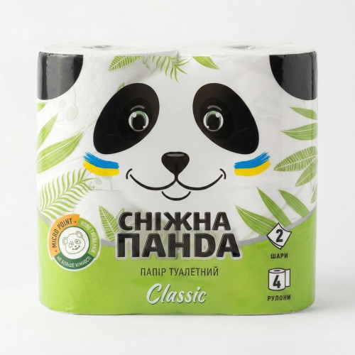 Туалетний папір Сніжна Панда Classic 2 шари (4 шт)