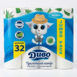 Туалетний папір Диво Aroma Алое Вера 2 шари (32 шт)