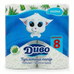 Туалетний папір Диво Aroma Алое Вера 2 шари (8 шт)