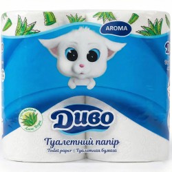 Туалетний папір Диво Aroma Алое Вера 2 шари (4 шт)