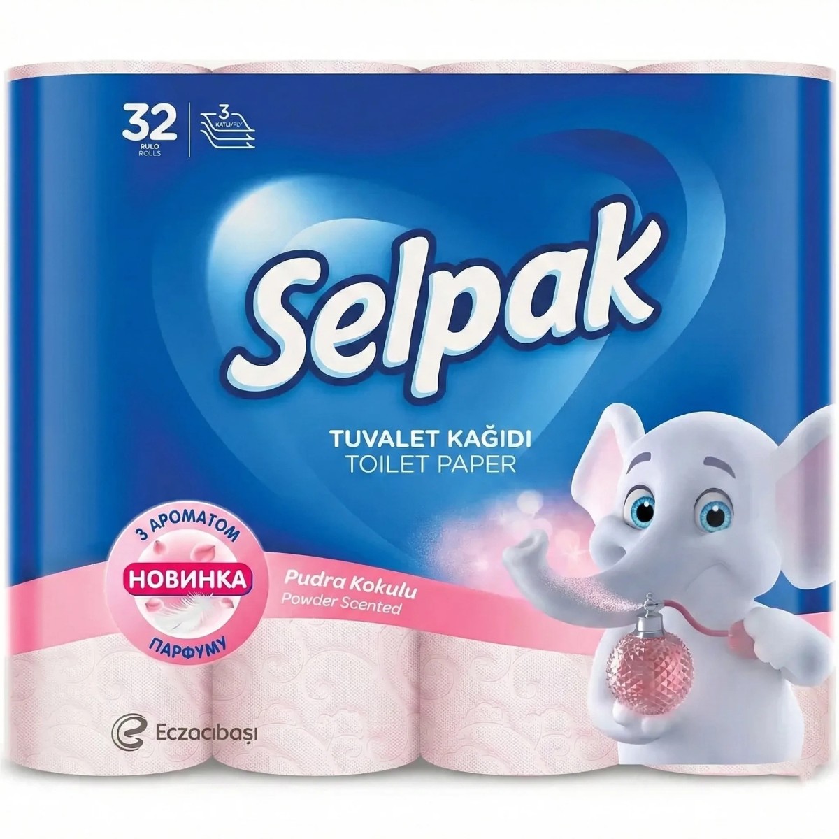 Туалетний папір Selpak Powder 3 шари — м'якість та міцність у кожному рулоні 🧻✨ (арт. 2945)