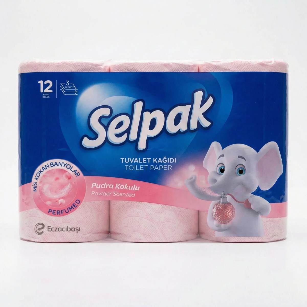 Туалетний папір Selpak Perfumed Powder 3 шари (12 шт) (арт. 2957)