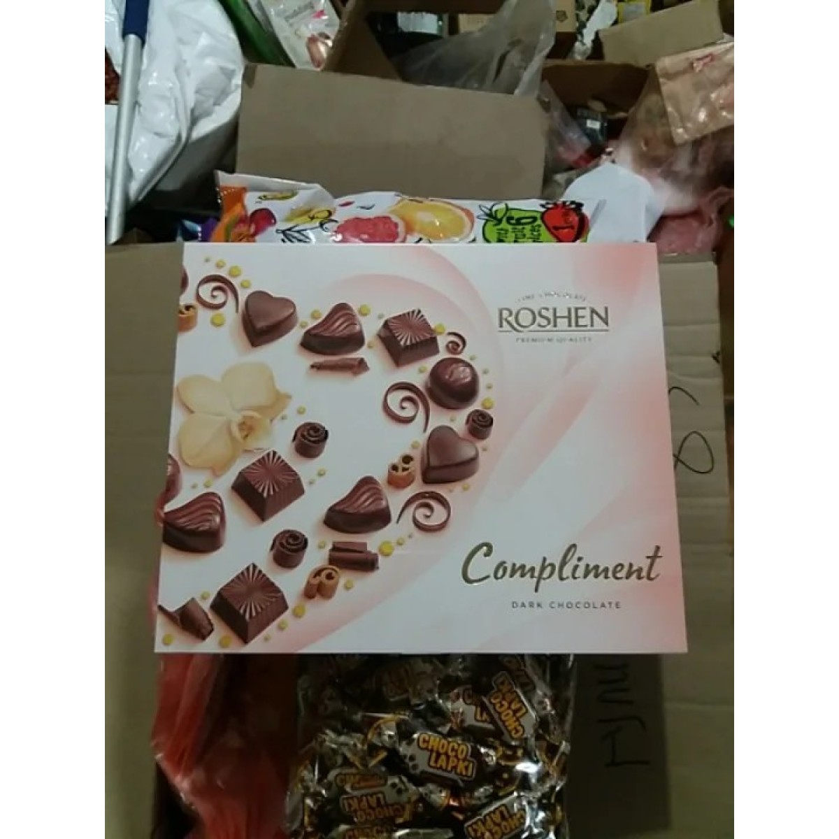 Цукерки roshen Compliment dark chocolate 154 гр (арт. 377)