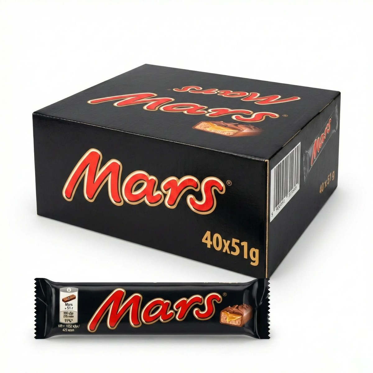 Упаковка шоколадних батончиків Mars 40 шт х 51 г (арт. 361)