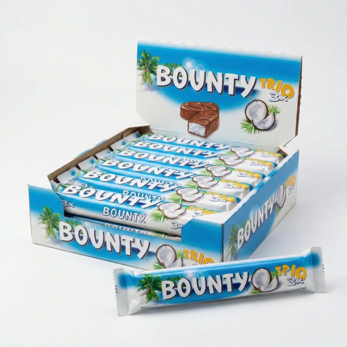 Упаковка шоколадних батончиків Bounty Trio 21 шт х 85 г (арт. 356)