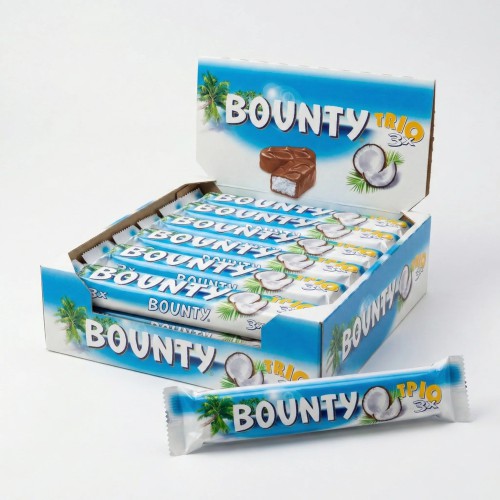 Упаковка шоколадних батончиків Bounty Trio 21 шт х 85 г
