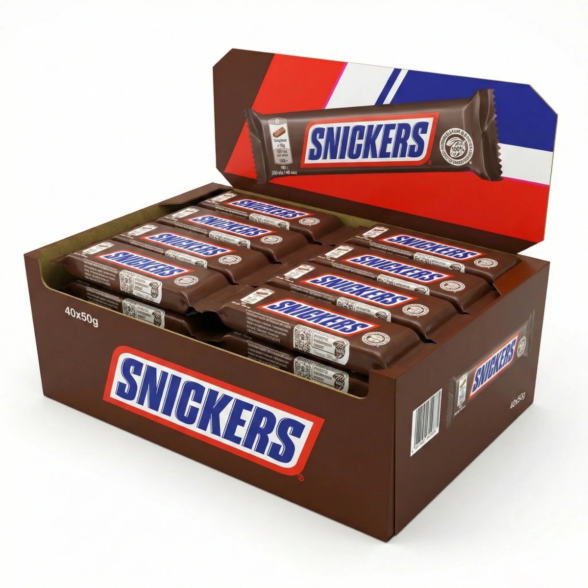 Упаковка шоколадних батончиків Snickers 40 шт х 50 г (арт. 354)