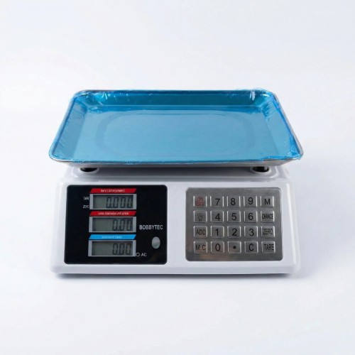 Ваги торговельні 50 кг Bobbytec з металевими кнопками