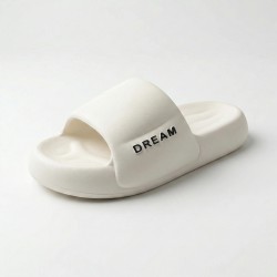 Жіночі шльопанці DREAM білі на товстій підошві — стиль і комфорт щодня
