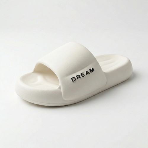 Жіночі шльопанці DREAM білі на товстій підошві — стиль і комфорт щодня