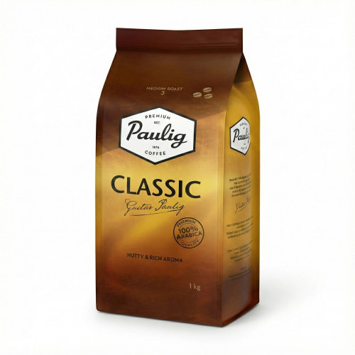Кава Paulig Classic в зернах 1 кг — справжній фінський смак щодня