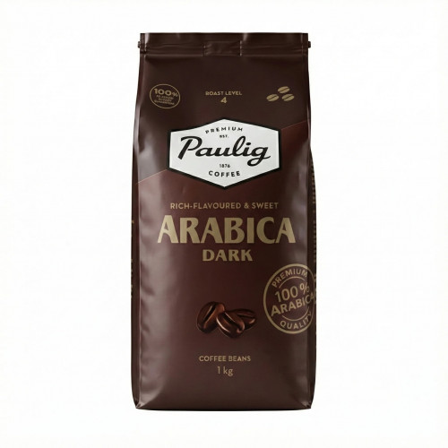 Кава Paulig Arabica Dark в зернах 1 кг — насичений смак для справжніх цінителів