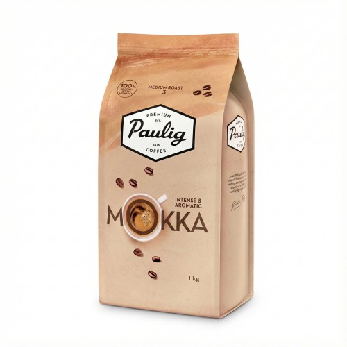 Кава Paulig Mokka в зернах 1 кг — класичний фінський смак для справжніх цінувачів