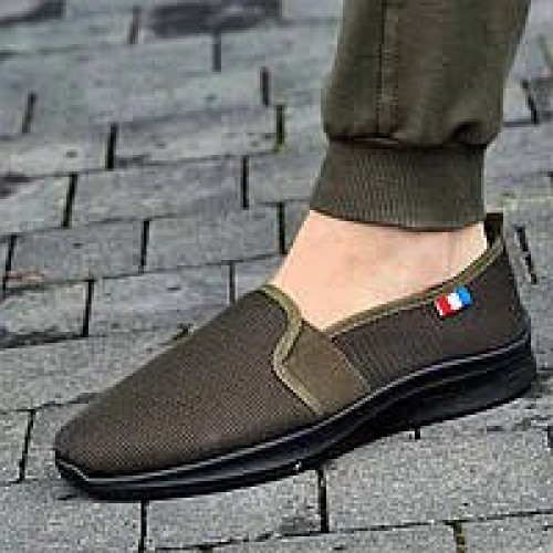 Чоловічі літні сліпони мокасини сітка ТПУ — дихаюче взуття для спеки