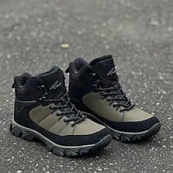 Чоловічі зимові черевики хакі на хутрі — тепло та стиль у будь-який мороз