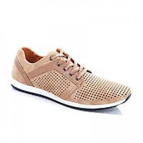 Чоловічі кросівки-мокасини Dago Sport літні сітка світло-коричневі 41-45