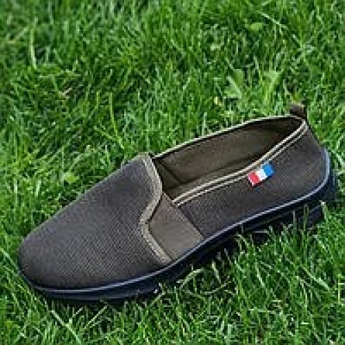 Чоловічі літні мокасини сліпони сітка хакі GIPANIS — дихаюче взуття для спеки