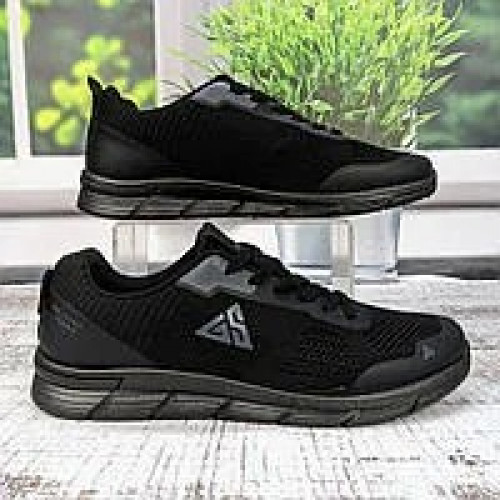 Чоловічі кросівки Gipanis чорні з сірим — дихаюча сітка для комфорту