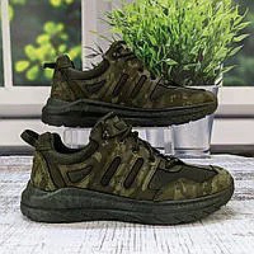 Чоловічі стрейчеві кросівки-сліпони DAGO хакі — комфорт без шнурків