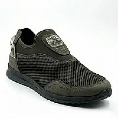 Чоловічі літні кросівки-сліпони Dago Style з сіткою світло-коричневі