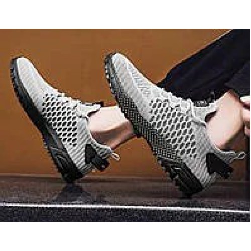 Чоловічі літні мокасини SV сірі — дихаюча сітка для комфорту в спеку