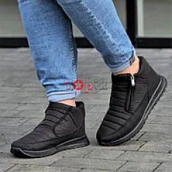 Чоловічі зимові дутики Progress чорні на блискавці 41-45 — тепло до -30°C