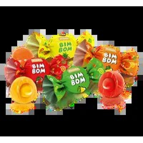 Цукерки карамель із фруктовою начинкою roshen Bim bom 1кг