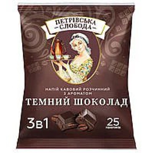 Слобода Кава 3 в 1 зі смаком темний шоколад 25 пакетиків