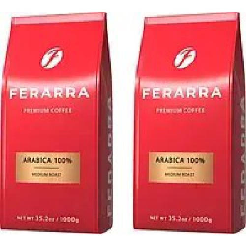 Кава в зернах Ferarra Caffe 100% Arabica 1 кг х 2 шт – преміум смак