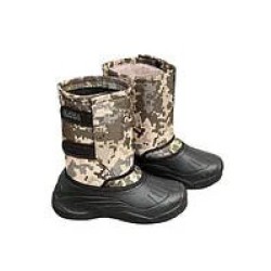 Чоловічі зимові гумові чоботи для риболовлі та полювання ЕВА зелені камуфляж