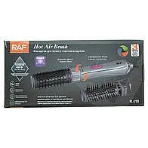 Фен-щітка з обертанням RAF R.410 1000 Вт керамічний стайлер для сушіння та укладання волоссяс