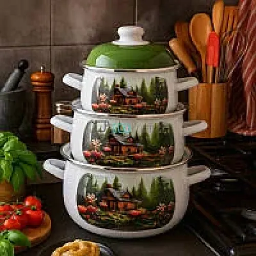 Набір емальованих каструль Edenberg EB-1889