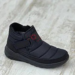 Чоловічі дутики короткі на липучці ЕВА OLIMP чорні — тепло і комфорт у будь-яку погоду