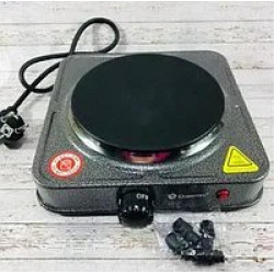 Плита електрична Domotec MS-5821 1кф., 1000Вт. (Сірий)