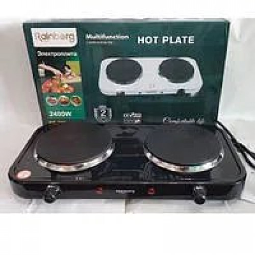 Плита електрична RAINBERG RB-999 2кф диск (2400 Вт) (арт. 9445)