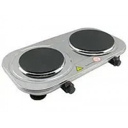 Плита електрична двоконфоркова дискова із нержавіючої сталі Rainberg RB-007