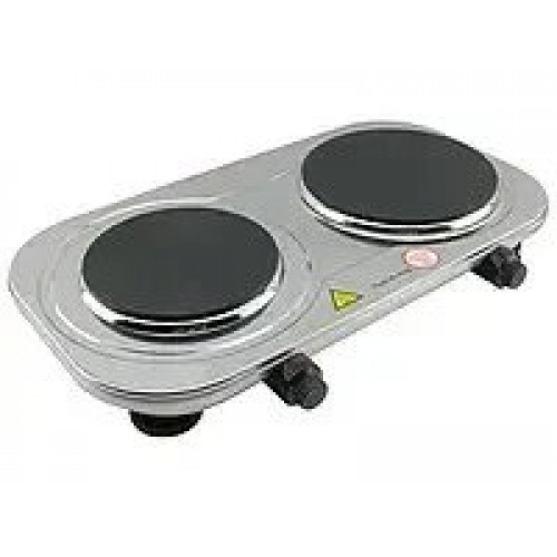 Плита електрична двоконфоркова дискова із нержавіючої сталі Rainberg RB-007