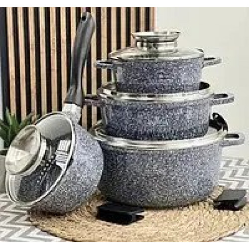 EB-8010 Набір казанів 8 Предметів Литий Алюміній