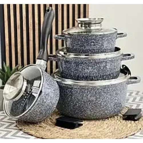 EB-8010 Набір казанів 8 Предметів Литий Алюміній