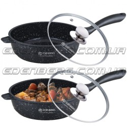 EB-3322 Глибока Сковорода 3.3 Лтр.-28 см., Обидві Сторони Мармурове Покриття